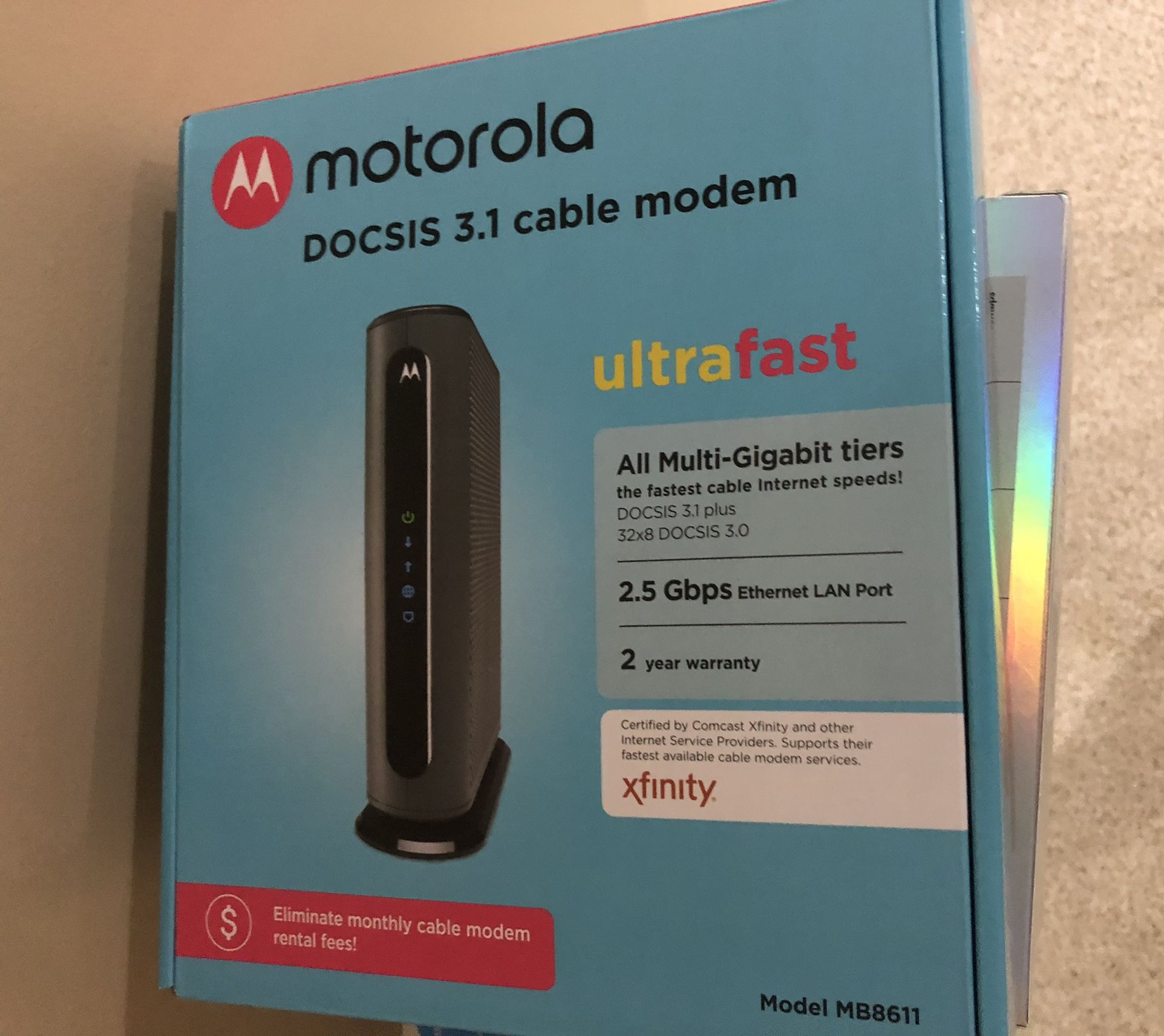 New Motorola DOCSIS 3.1 Modem