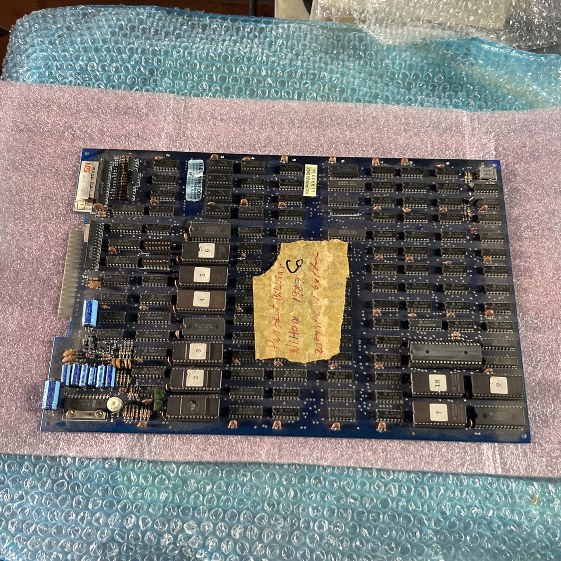 Perfect Billiards Arcade Video Game Pcb Board B12