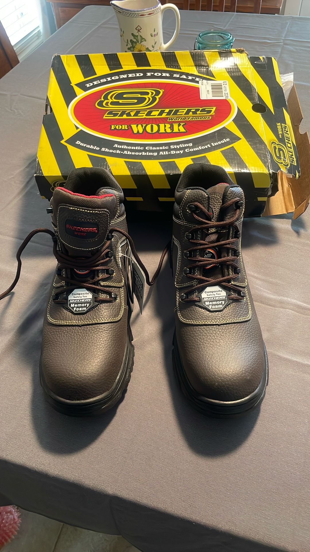 Skechers Composite Toe Safety Work Boots Size 13