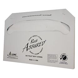 Impact Rest Assured Toilet Seat Covers, 100% Recycled, White, 20 packs of 250 Covers