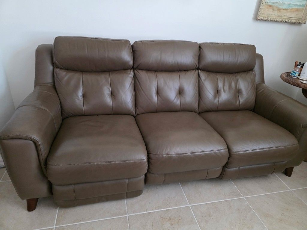 Leather RECLINING SOFA