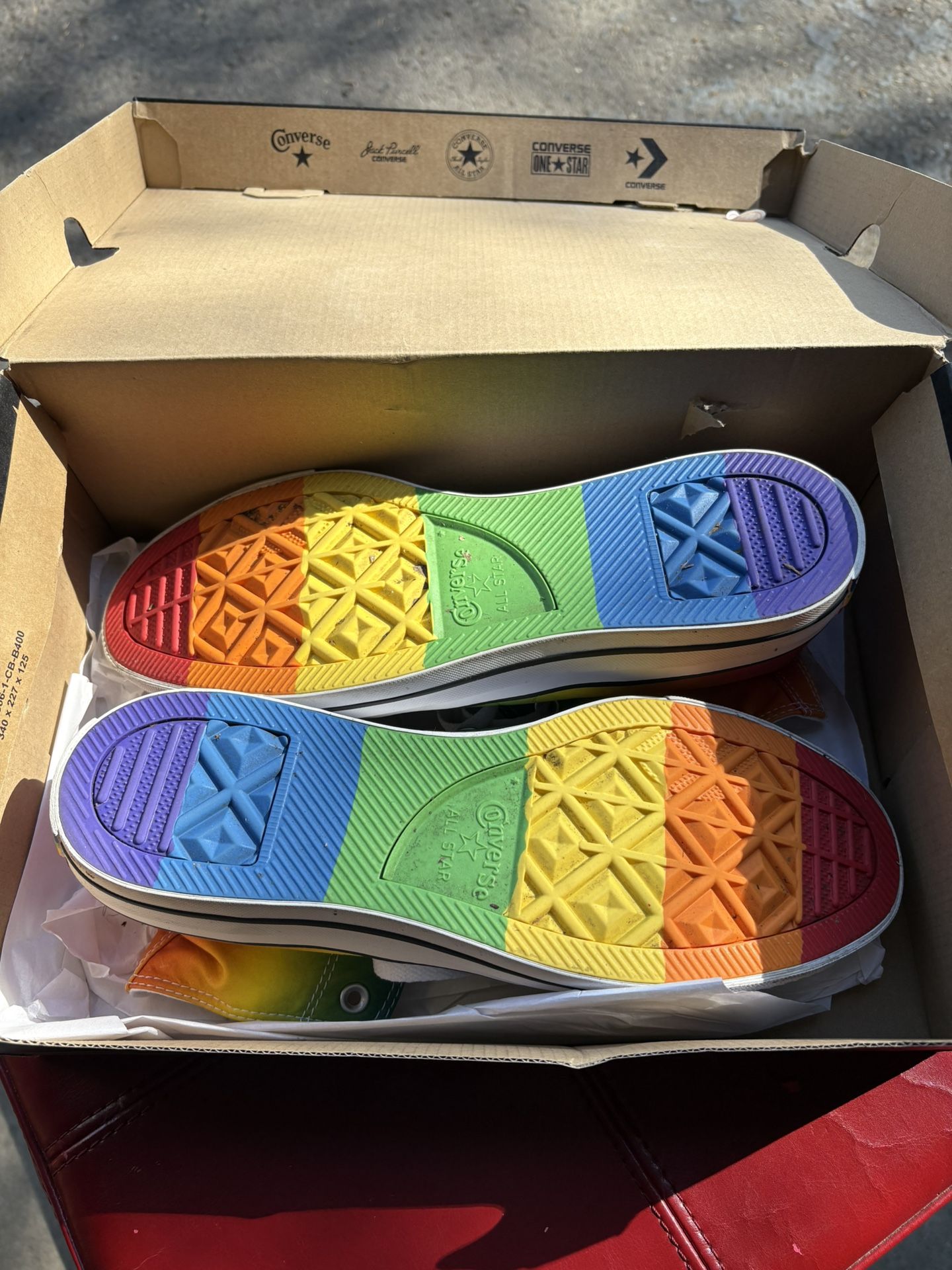 Pride Edition Converse - Size 11 Men’s/13 Women’s