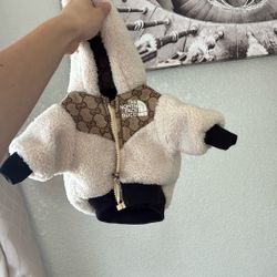NORTH FACE GUCCI JACKET FOR DOG