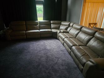 Havertys leather Sectional