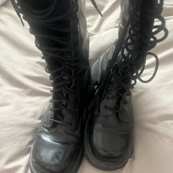 Dr. Martens leather knee-high boots