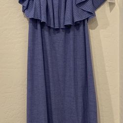 LulaRoe Cici Dress Blue 2XL