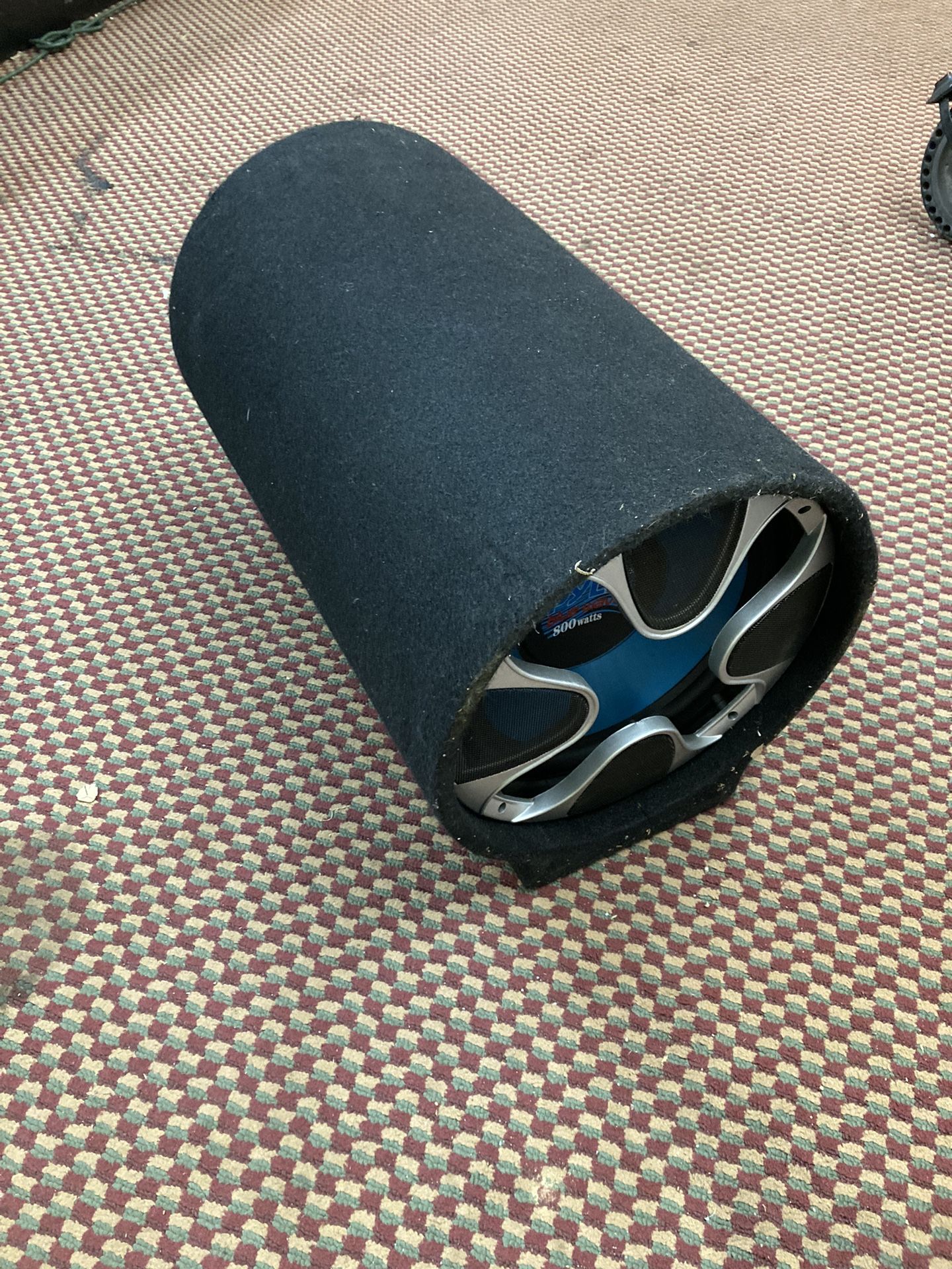 12” 800 Watt Amplified Subwoofer Tube Speaker
