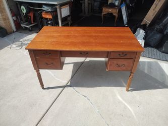 Desk solid wood.