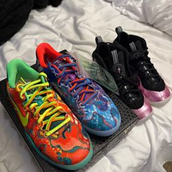 What The Kobe And Pink Foamposites Size 2 And 4