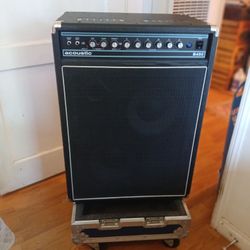 Acoustic B450 450W 2 X 10" Bass Combo Amp with Heavy Duty Rolling Flight Case