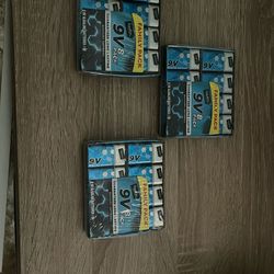 9v 8pack Alkaline Batteries   3 Boxes For $20