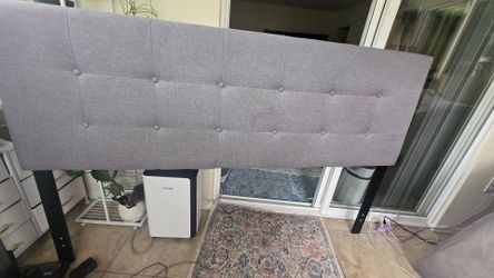Grey headboard