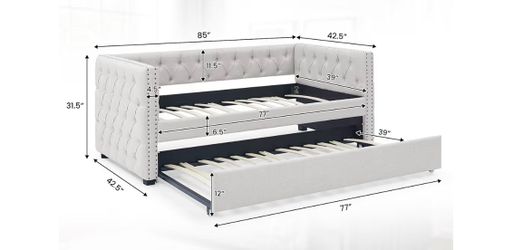 Daybed with Trundle, Twin Size