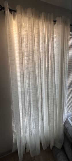 White Sheer Curtains