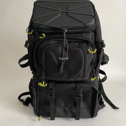 Large Black Camera Backpack