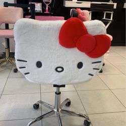 Hello Kitty® Teddy Fur Swivel Vanity Chair