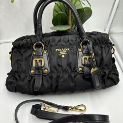 Authentic Prada Gaufre Crossbody Bag