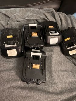 Five drill batteries