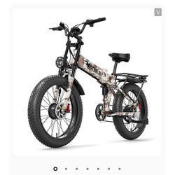 AMYET   Ares   2*1000W   Dual Motor   Electric   Mountain   Folding Bike   52V/20Ah   -   Camo