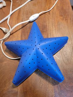 Ikea Blue Star Night Light Wall Lamp Calming Nursery