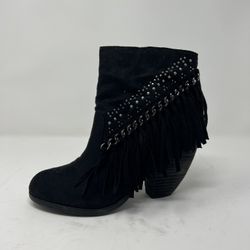 Fringed Ankle Boot Heels