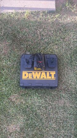 Dewalt batteries, charger and empty dewalt box