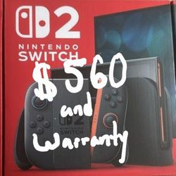 Nintendo Switch 2 System - Nintendo
Switch 2 With Warranty And Proof Of Purchase  
