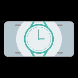 License Plate Novelty Car Front Hand Clock Clock Time Hand Minute