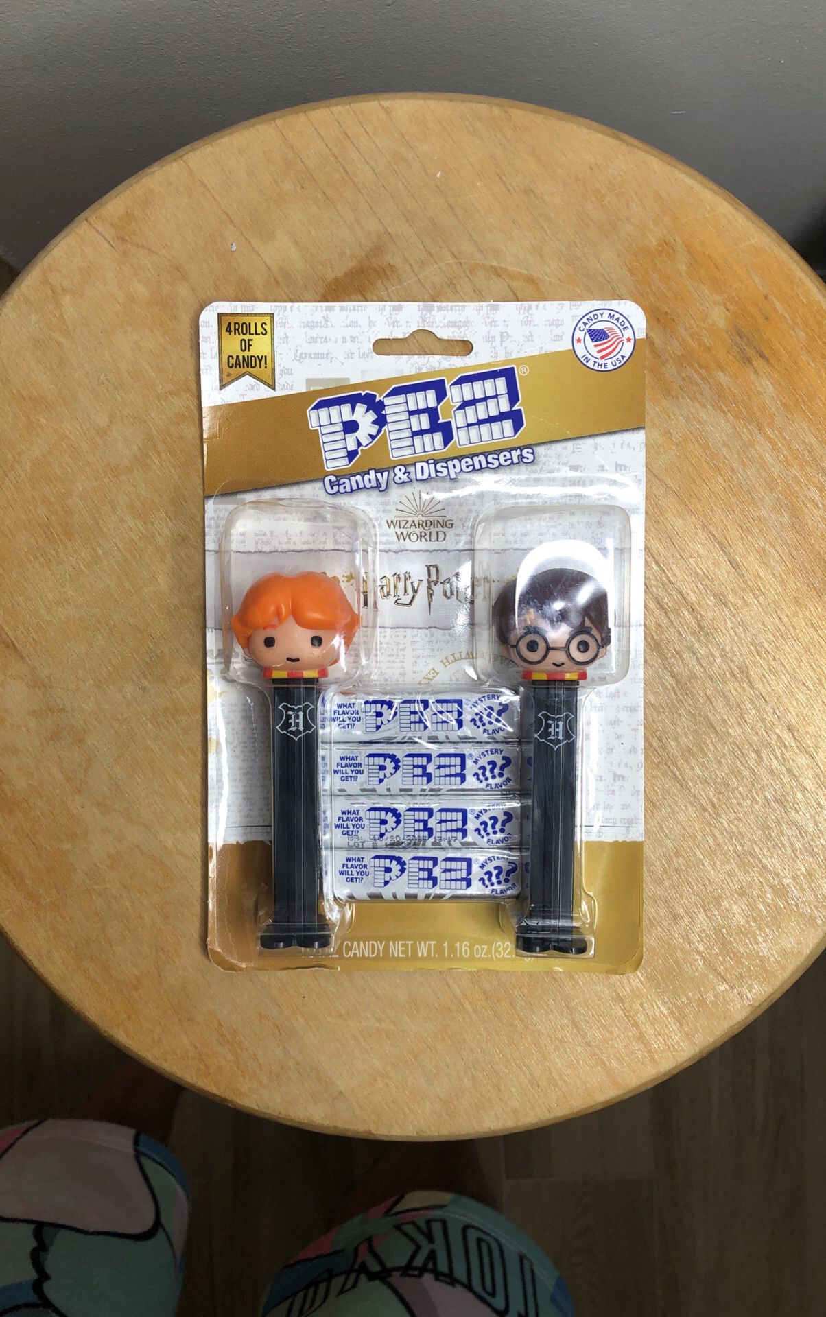 Harry Potter PEZ Dispenser 2 pack w/ Ron Weasley & mystery flavor NEW