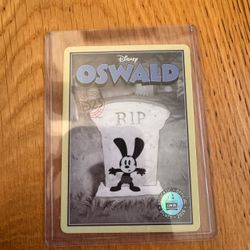 D23 Ultimate Disney Fan Event Honda Center Oswald Trading Card RIP Tombstone