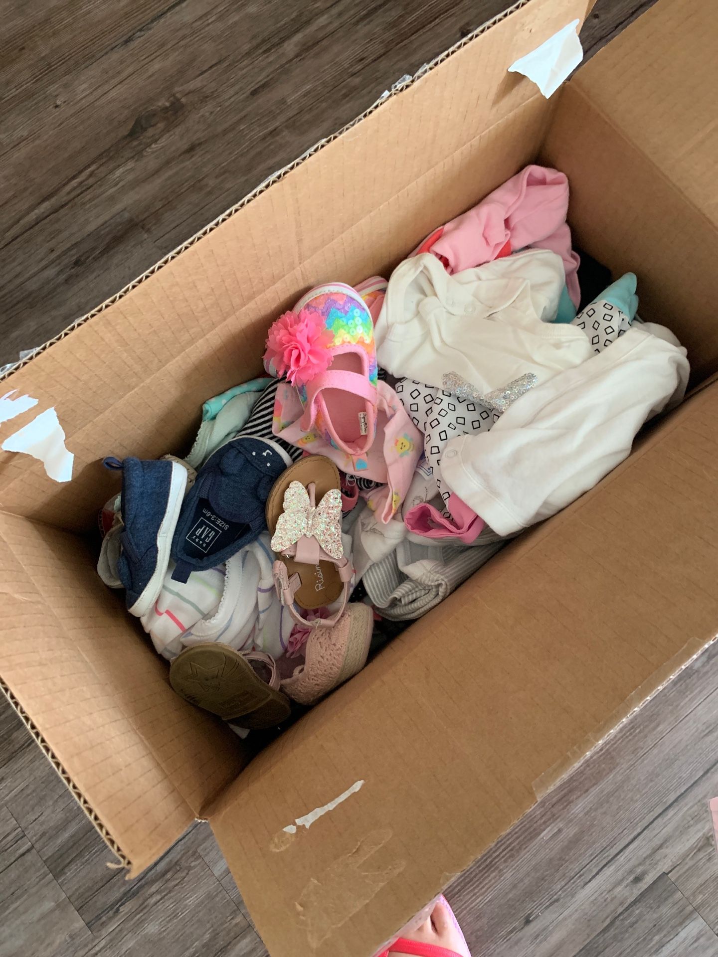 FREE BABY GIRL CLOTHES 0-3 months plus shoes