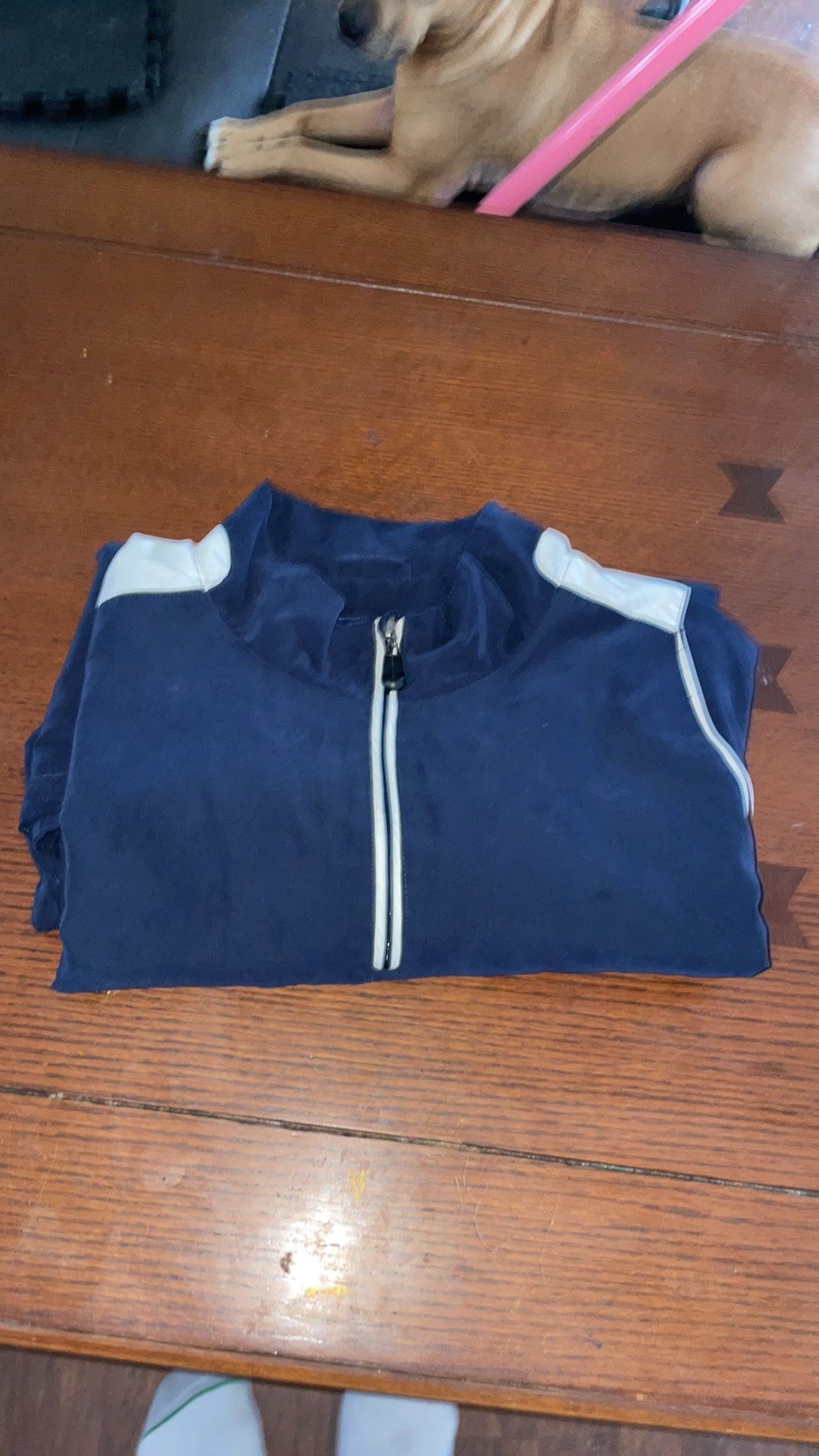 Men’s GPA TOUR DETACHABLE ARM SLEEVE JACKET GREAT CONDITION blue/white