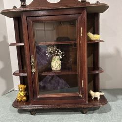 Free Standing Display Cabinet/ With Glass Door 
