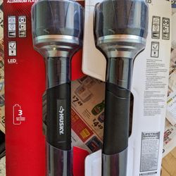 Husky 1000 Lumen Flashlight Lifetime warranty