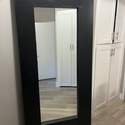 IKEA Black Floor Length Mirror