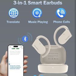 M9 Translation Earbuds— (Beige, Online Version)