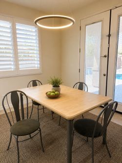 Dining table and chairs