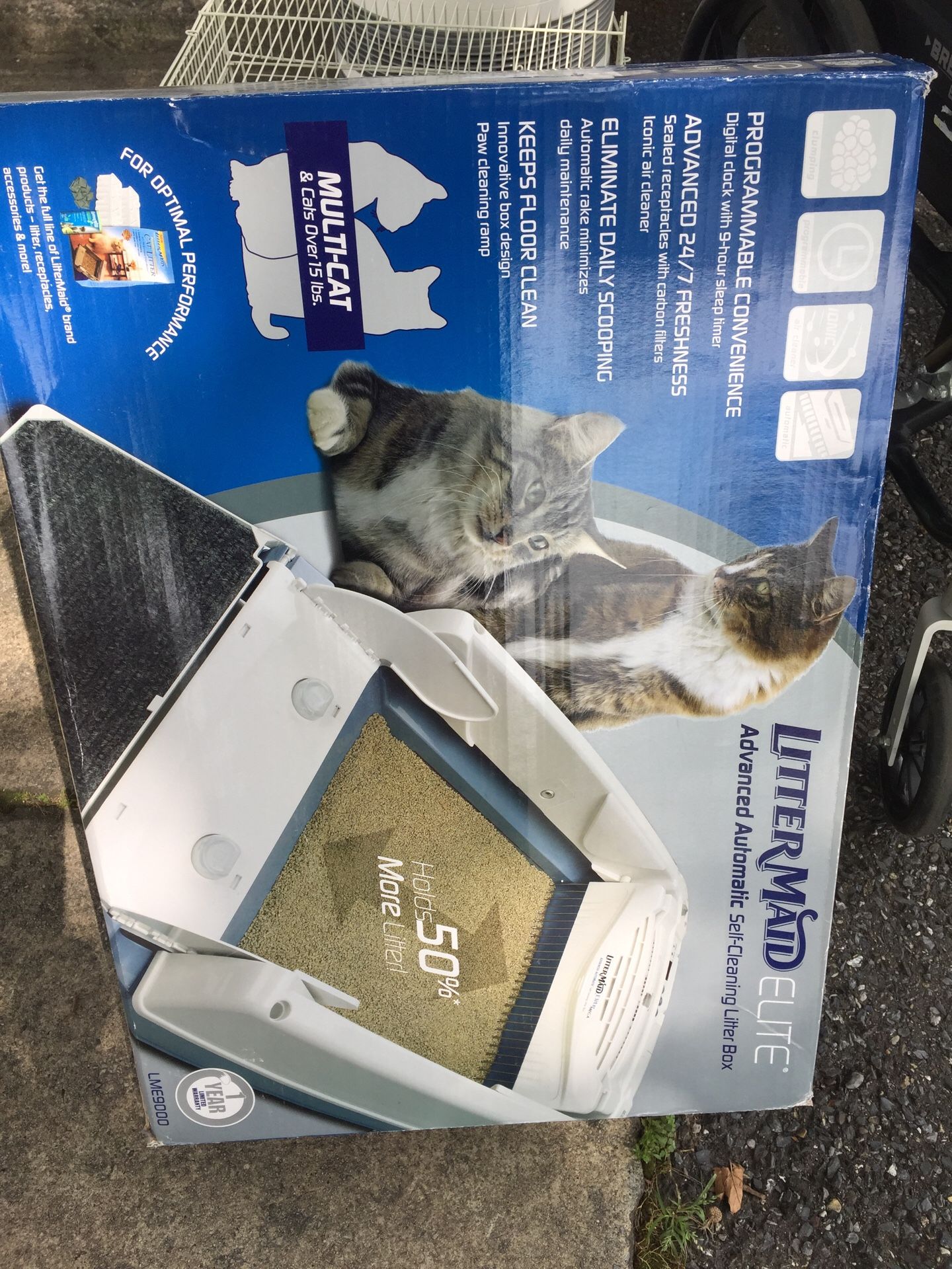 Litter maid elite advanced automatic-cleaning litter box