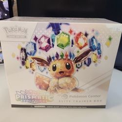 Pokemon center prismatic Evolutions Etb