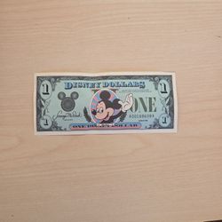 DISNEY ONE  DOLLARS A00168608A 1988
