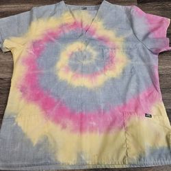 Custom SlumdogTrillionaire Tye Dye Scrub 2xl