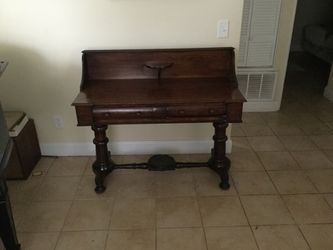 Antique oak desk
