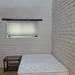 Full Size Bed, Chest Bench, Table