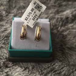 14k gold diamond earrings