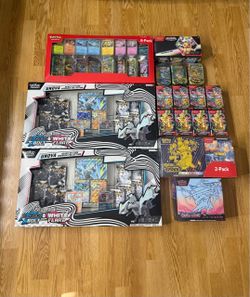 Pokémon TCG Collection Lot – Multiple Sets Sealed: Prismatic, Ascended, Black Bolt, White Flare, Surging Sparks, Chaos Rising