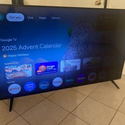 65 inch flatscreen TV nothing’s wrong with it but it has a faded black area and that’s that all that’s wrong with it. Other thas a good condition $40.