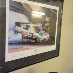 Signed Picture Of John Force Huge Picture Signed By Him 1994