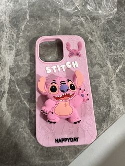 Case de Stitch 3D para iPhone 14 Y 15 Pro Max