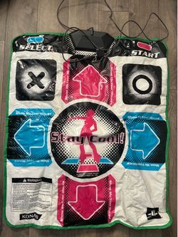 Dance Revolution DDR Dance Pads for PlayStation PS1 PS2 with 8 Arrows Mats EUC