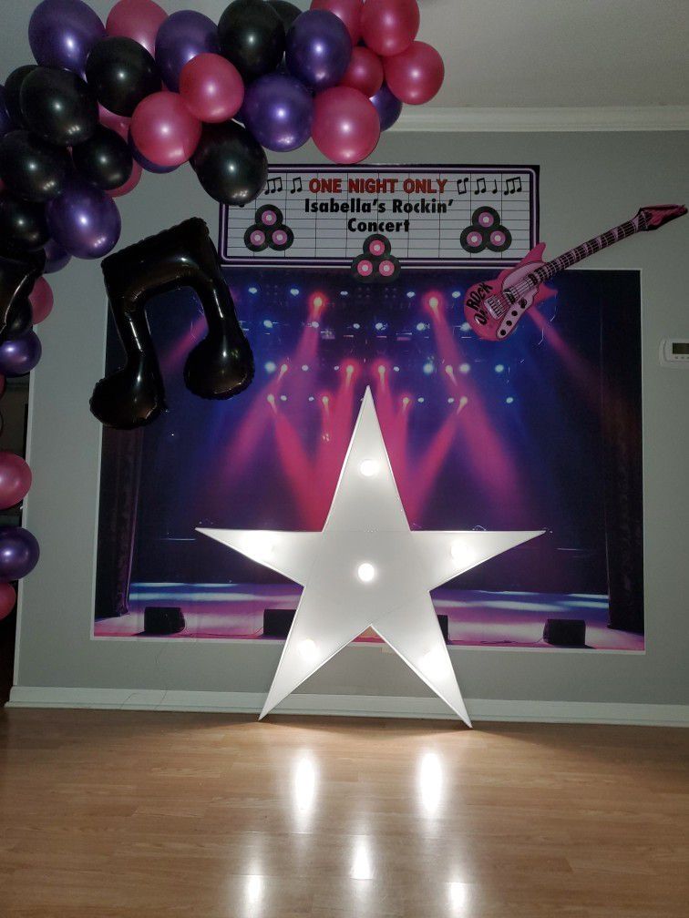 Rock Star Birthday Theme